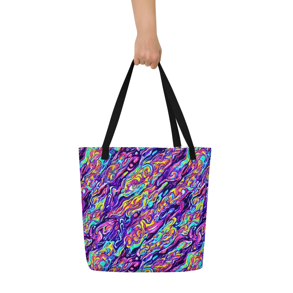 Luminous Melt on Large Tote Bag W/ Pocket — Front
