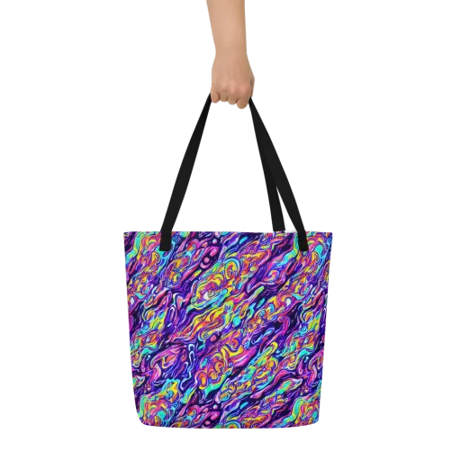 Luminous Melt on a Large Tote Bag W/ Pocket