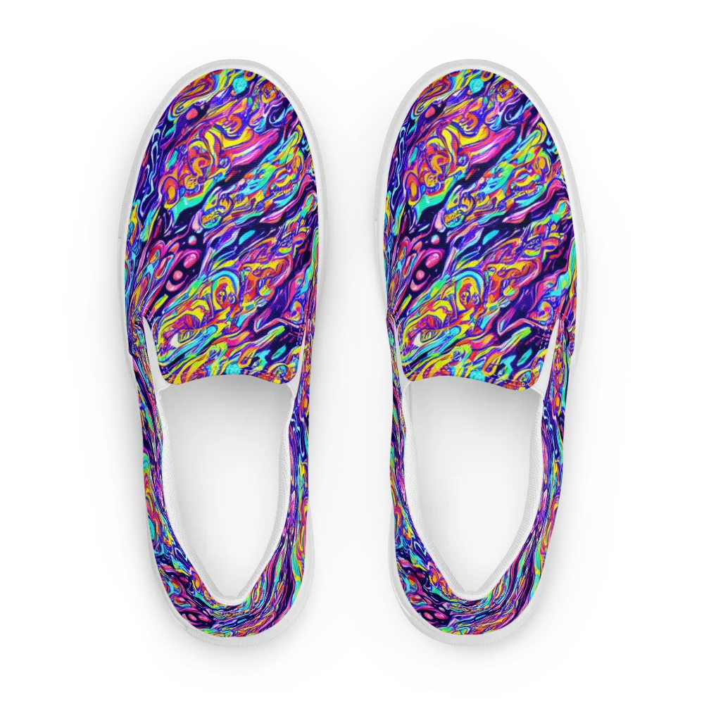 Luminous Melt on Women's Slip-On Canvas Shoes — Front