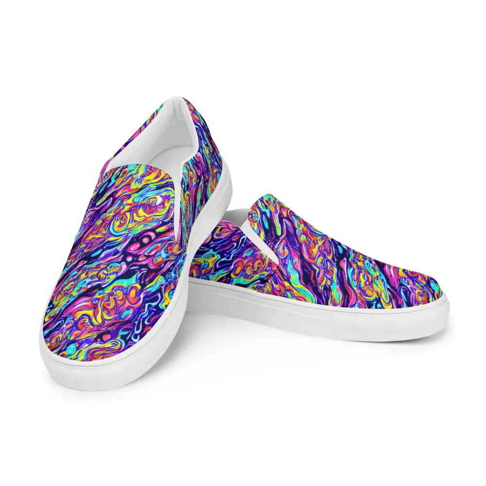 Luminous Melt on Women's Slip-On Canvas Shoes — Left Front