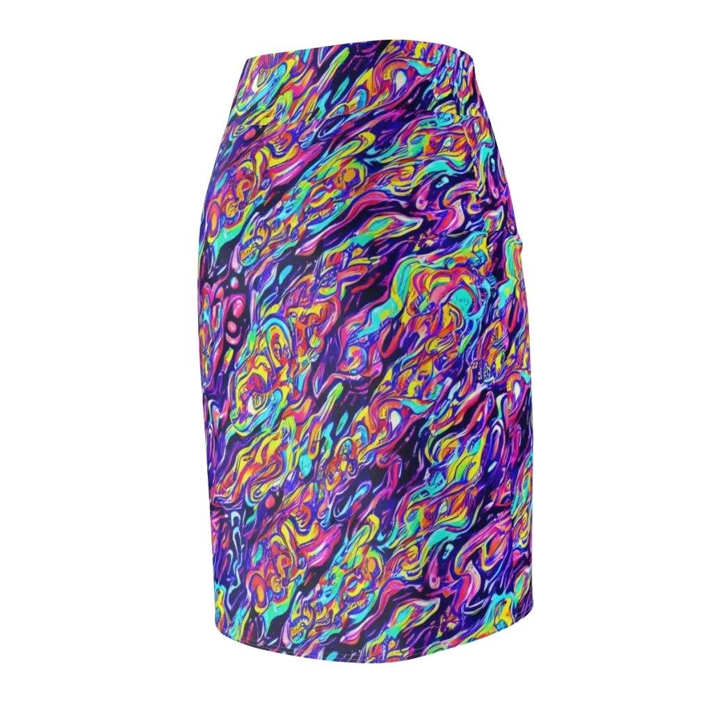 Luminous Melt on Pencil Skirt — Back Side