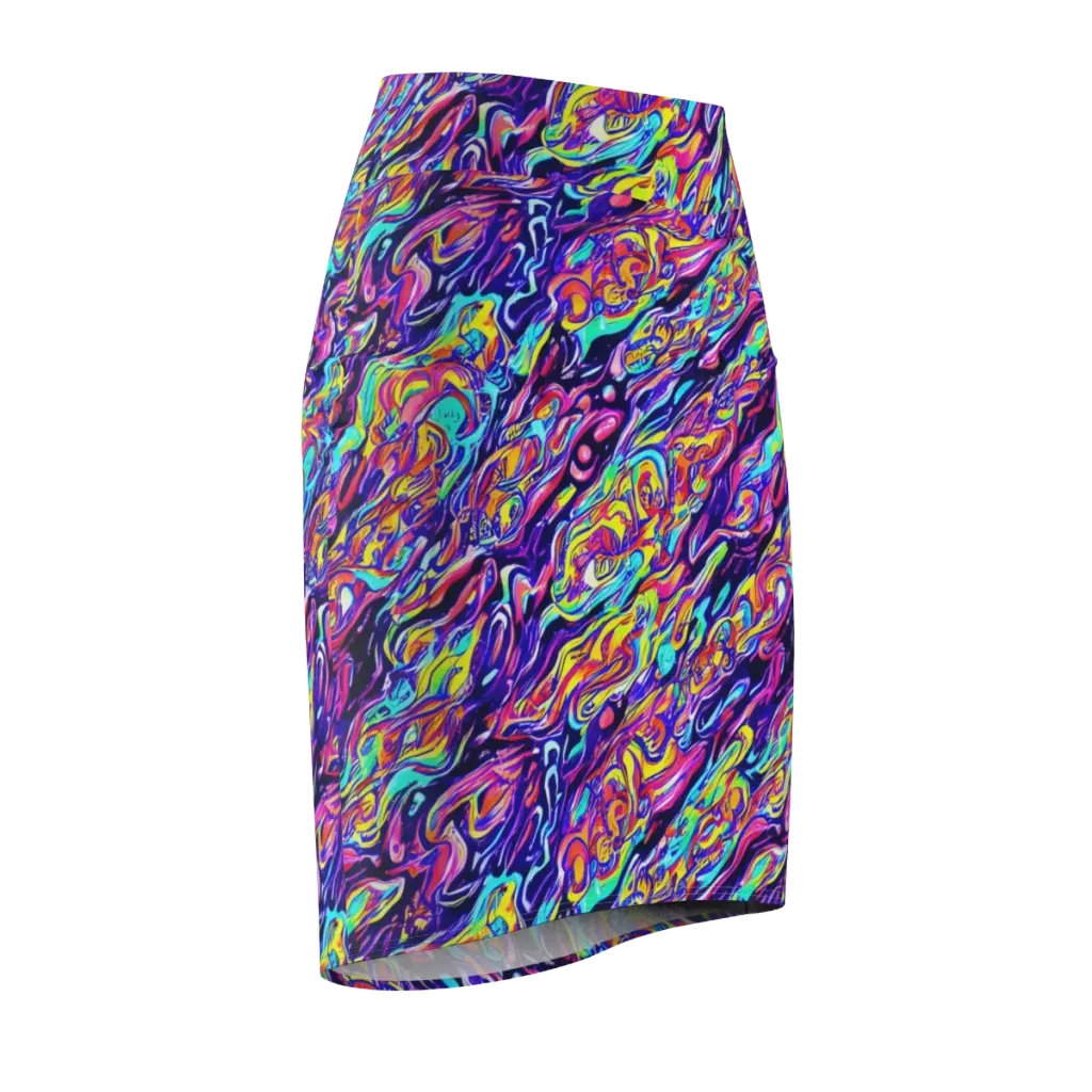 Luminous Melt on Pencil Skirt — Front Side