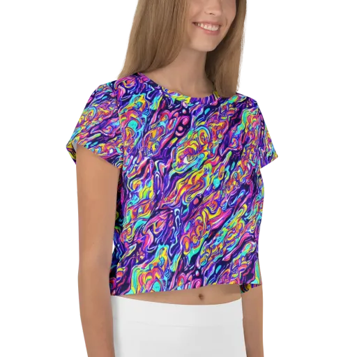 Luminous Melt on a Crop Tee