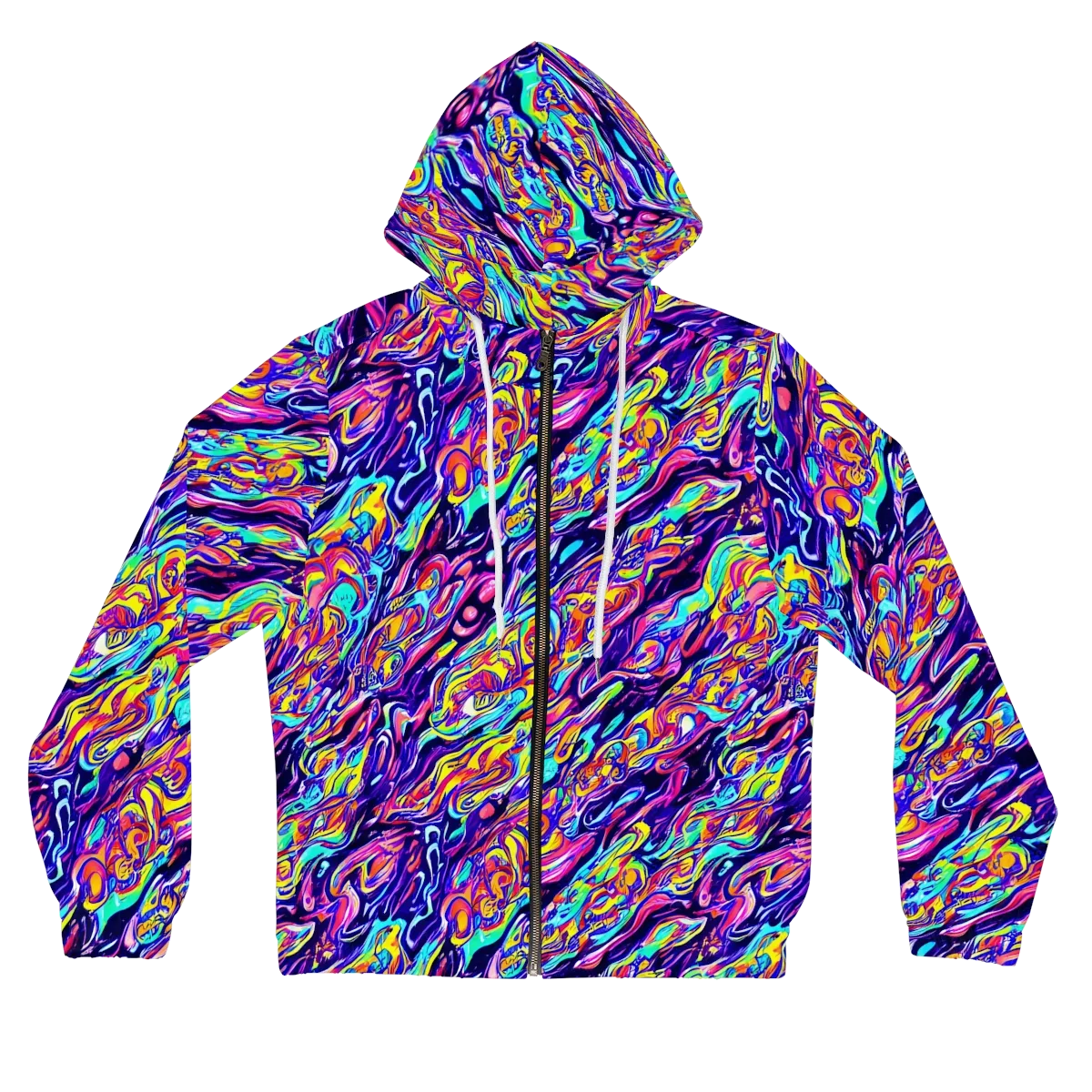 Luminous Melt on Women's Full-Zip Hoodie — Front