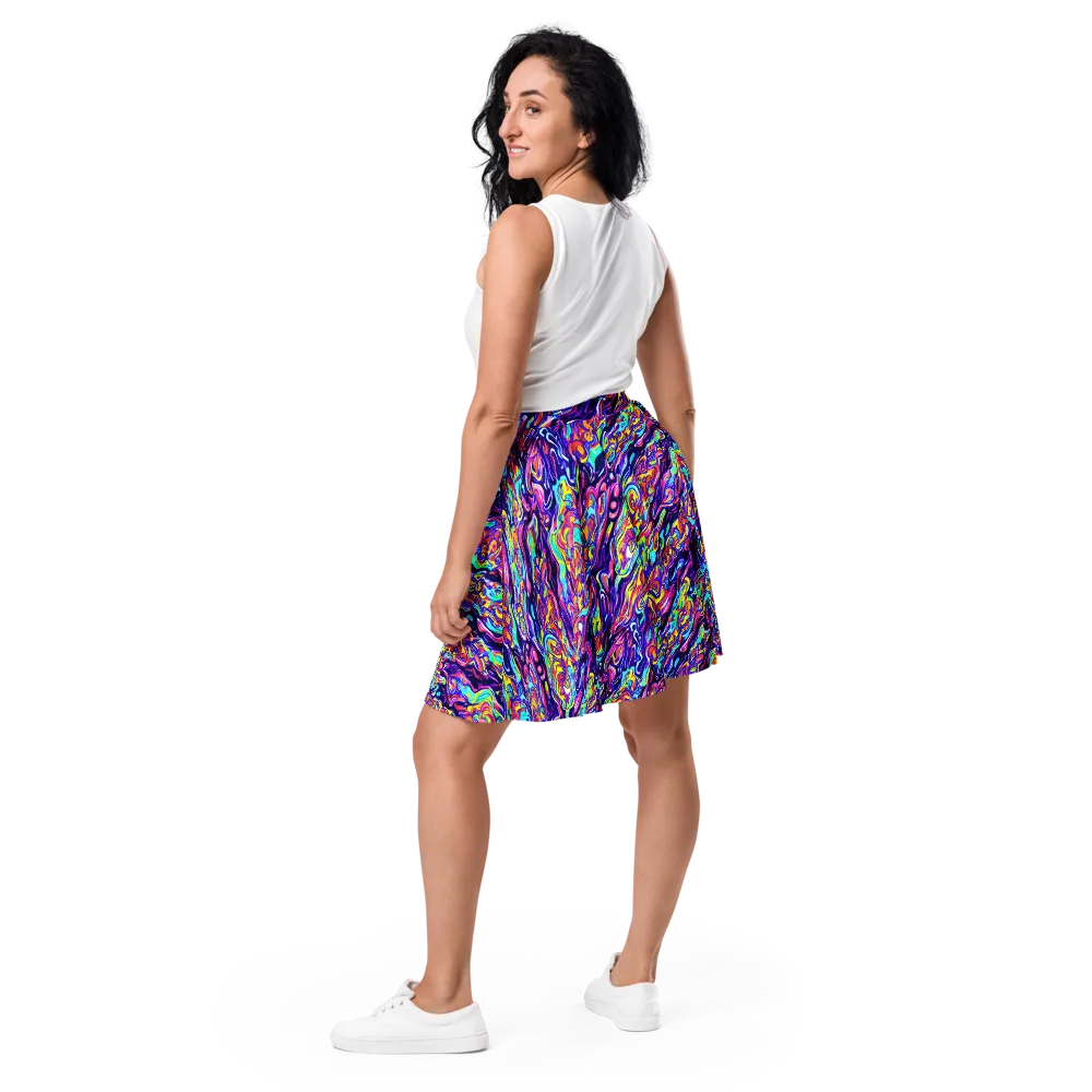Luminous Melt on Skater Skirt — Back