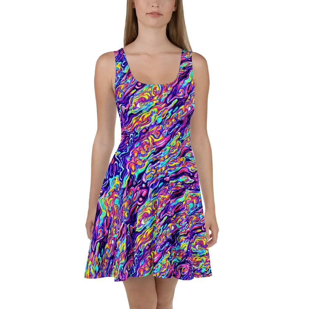 Luminous Melt on Skater Dress — Front