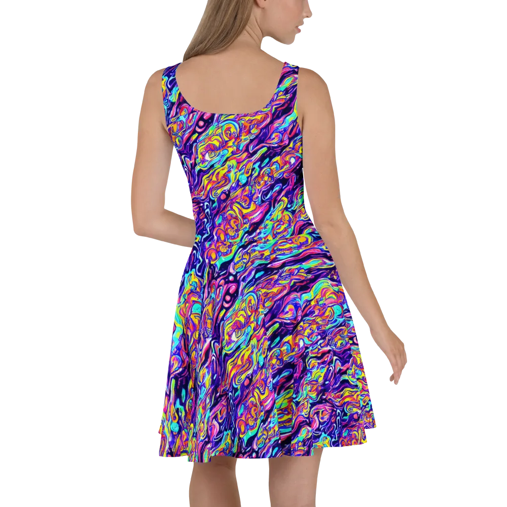 Luminous Melt on Skater Dress — Back