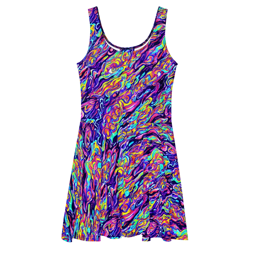 Luminous Melt on Skater Dress — Front