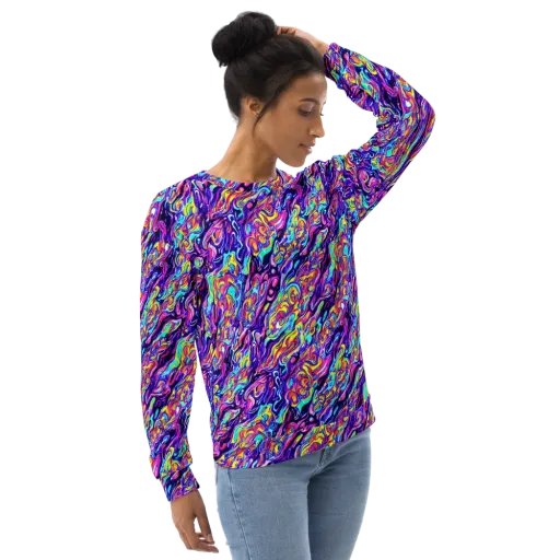 Luminous Melt on a Sweatshirt