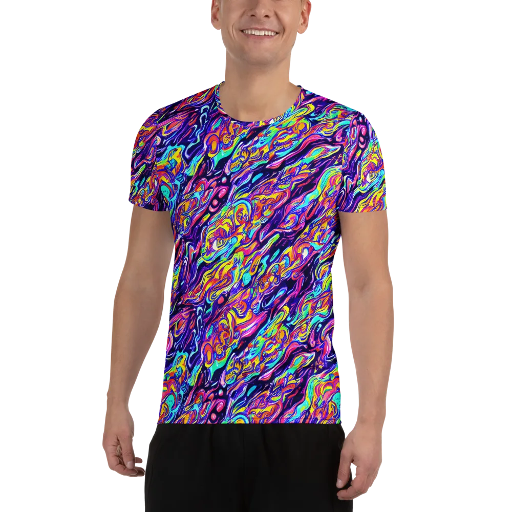 Luminous Melt on Men's Athletic T-Shirt — Front