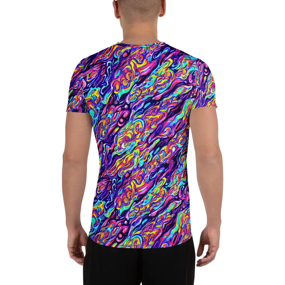Luminous Melt on Men's Athletic T-Shirt — Back