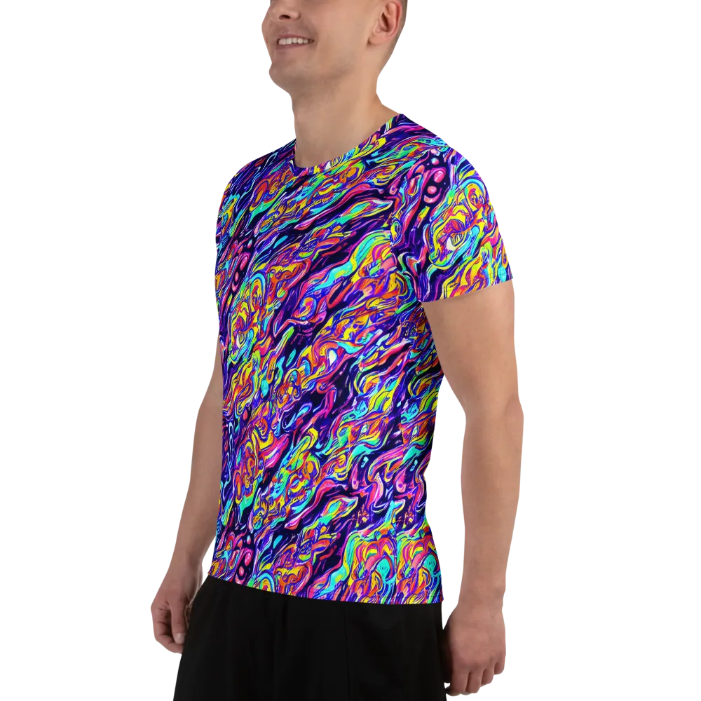 Luminous Melt on Men's Athletic T-Shirt — Left