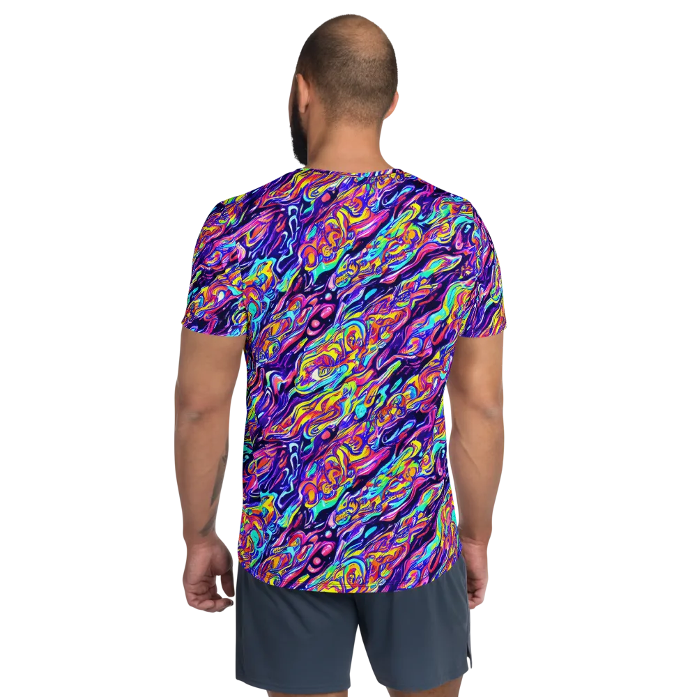Luminous Melt on Men's Athletic T-Shirt — Back