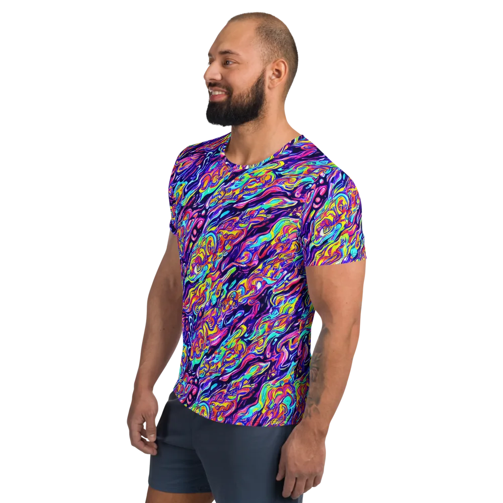 Luminous Melt on Men's Athletic T-Shirt — Left