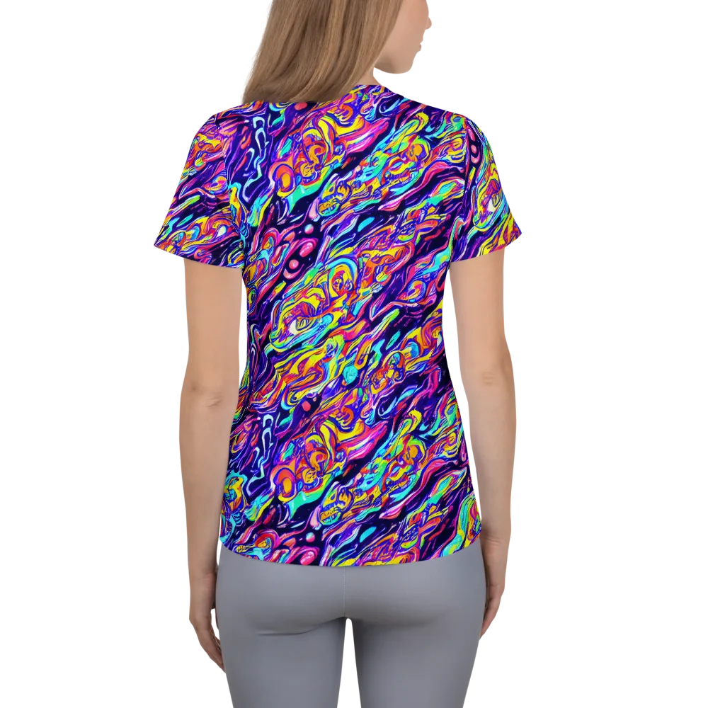 Luminous Melt on Women's Athletic T-Shirt — Back