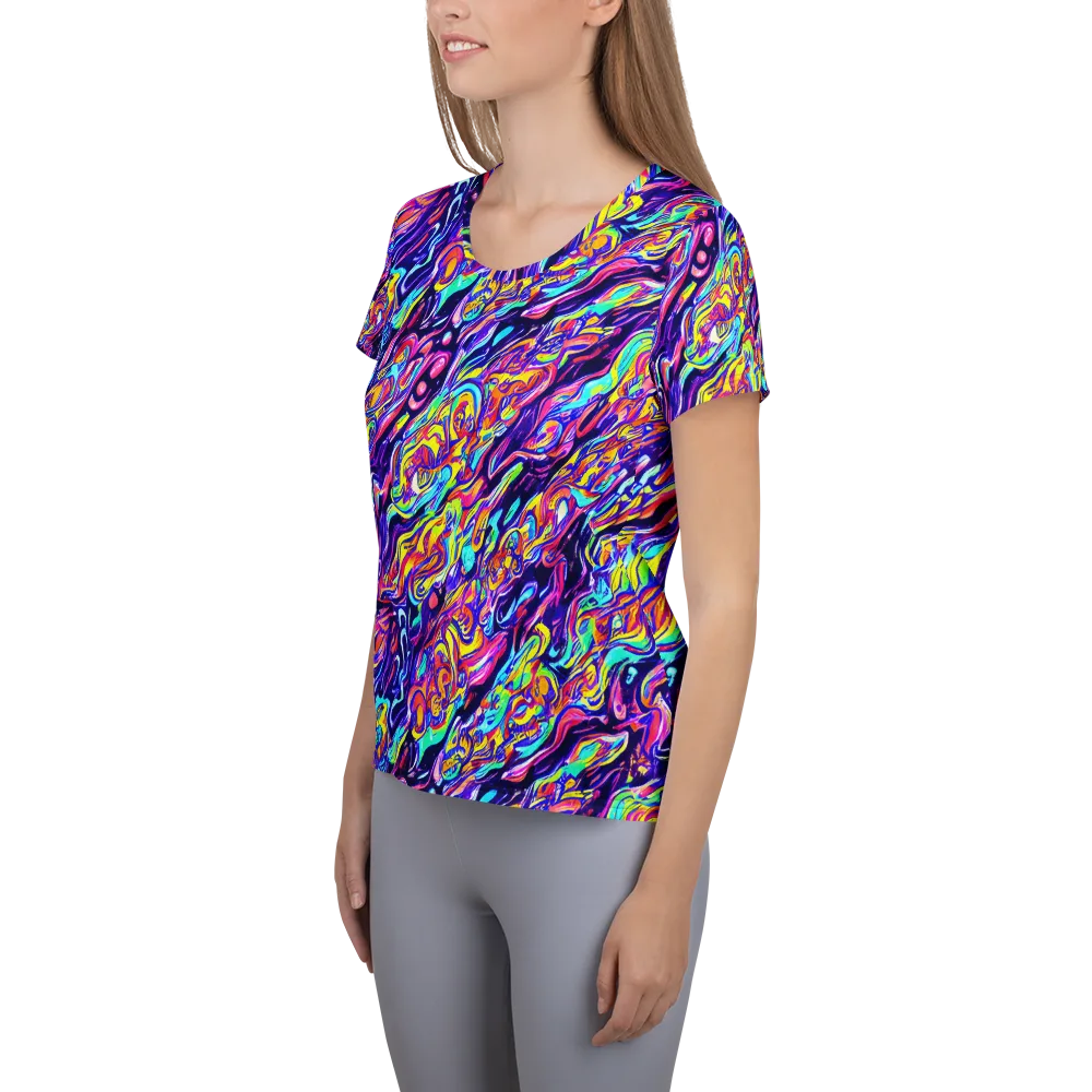 Luminous Melt on Women's Athletic T-Shirt — Left