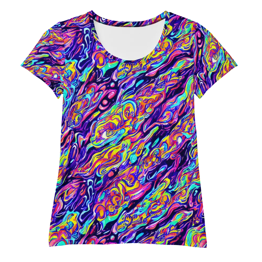 Luminous Melt on Women's Athletic T-Shirt — Front