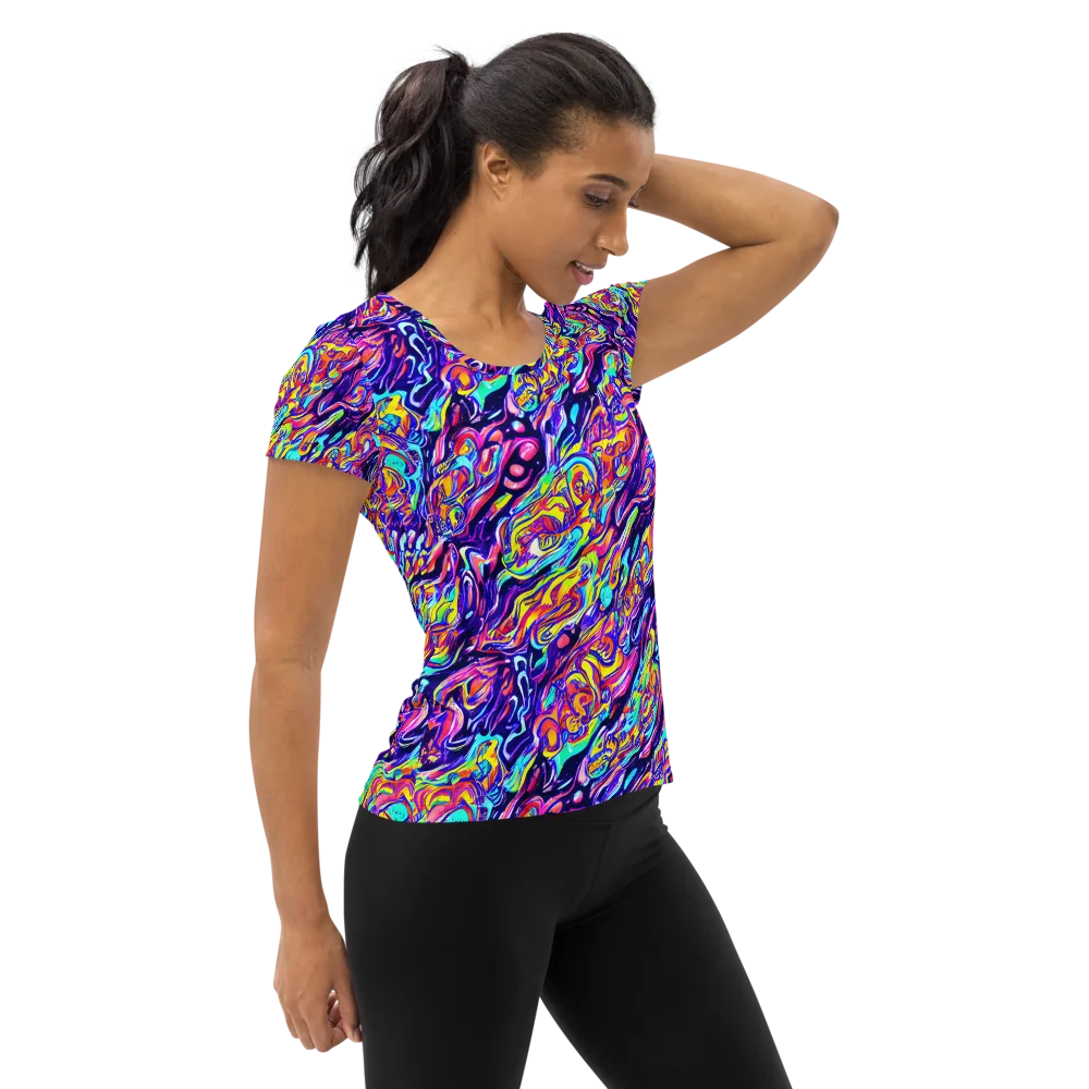 Luminous Melt on Women's Athletic T-Shirt — Right