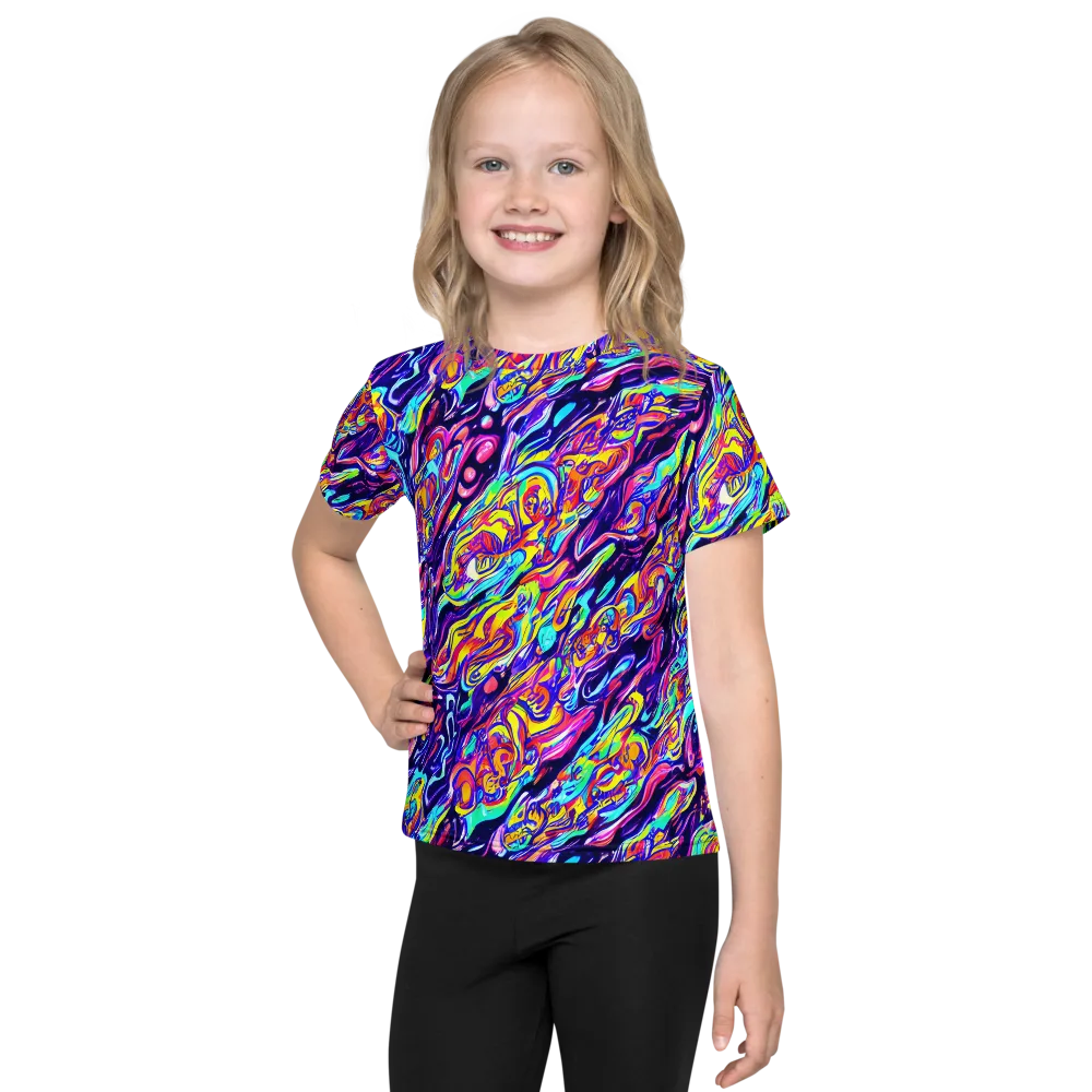 Luminous Melt on Kids Crew Neck T-Shirt — Front