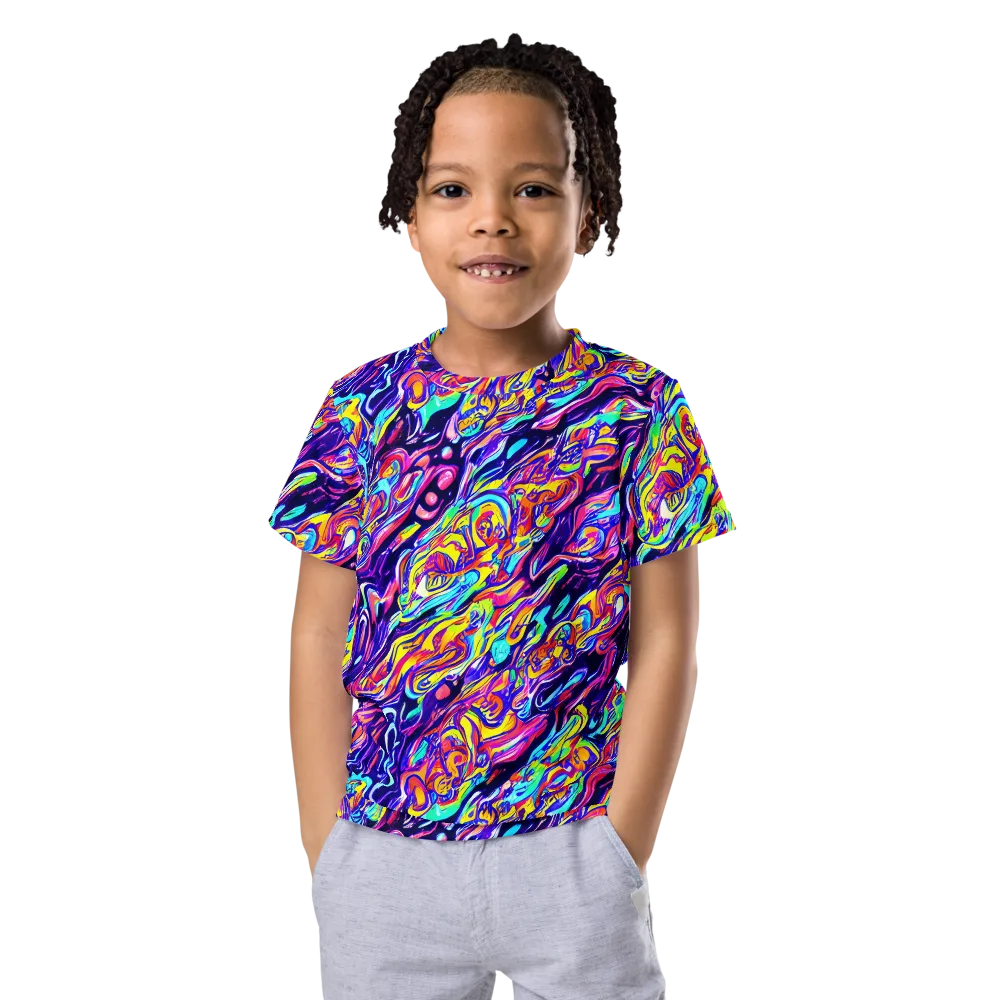 Luminous Melt on Kids Crew Neck T-Shirt — Front