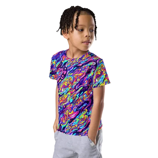 Luminous Melt on a Kids Crew Neck T-Shirt