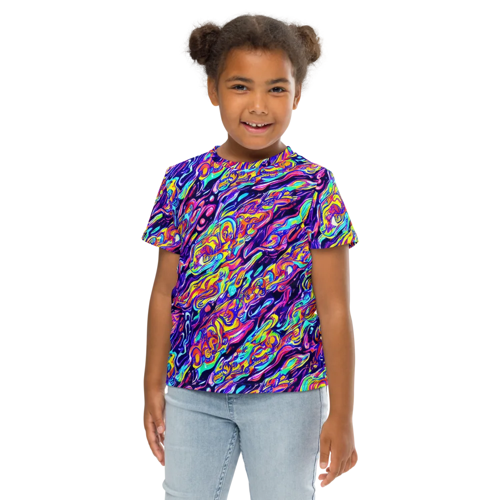 Luminous Melt on Kids Crew Neck T-Shirt — Front