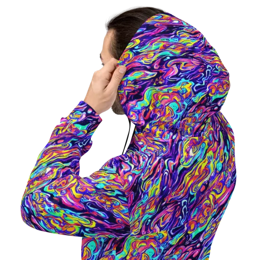 Luminous Melt on a Hoodie