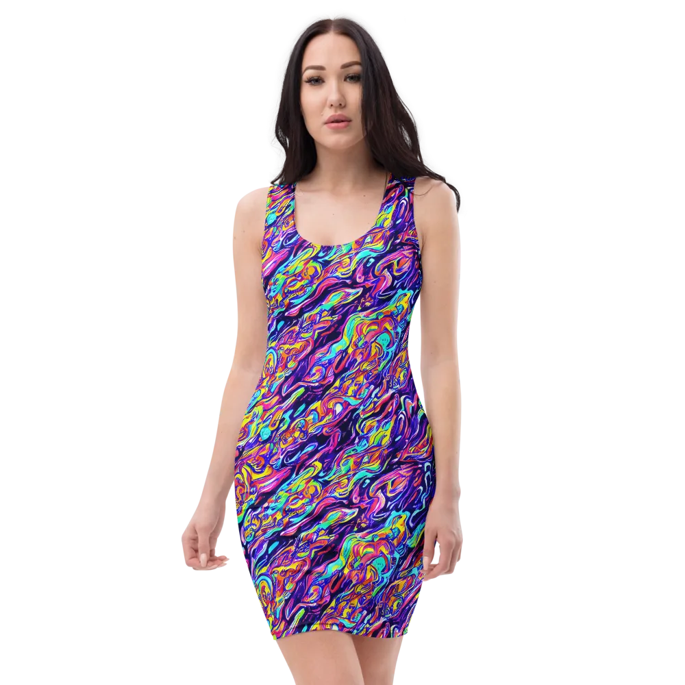 Luminous Melt on Bodycon Dress — Front