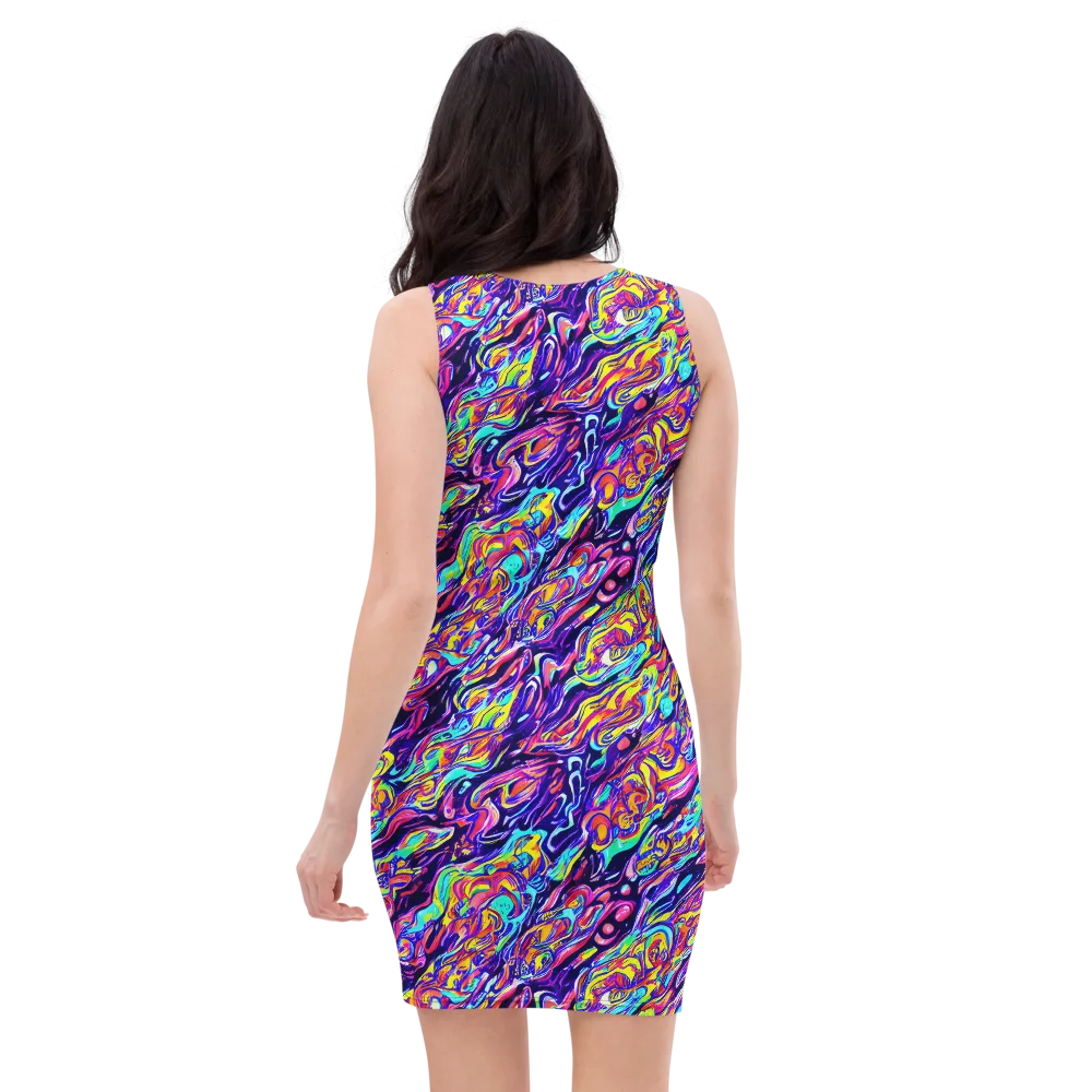 Luminous Melt on Bodycon Dress — Back