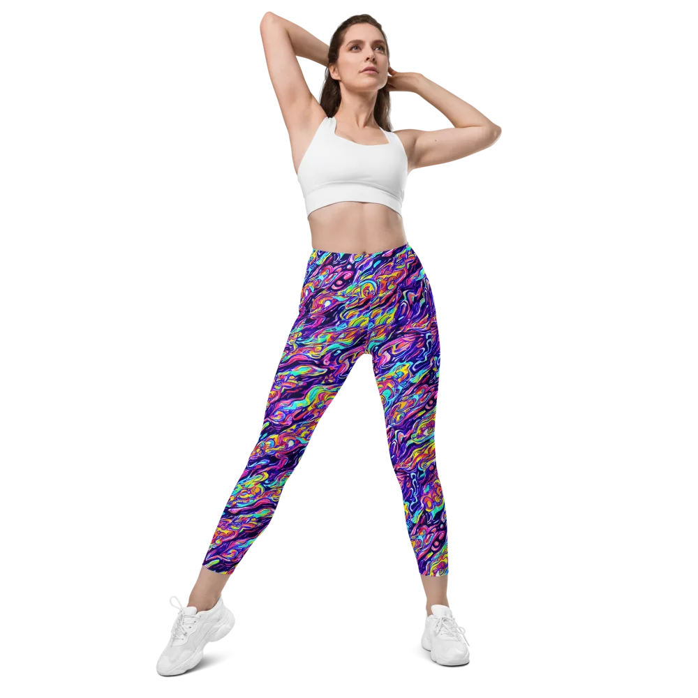 Luminous Melt on Leggings with Pockets — Front