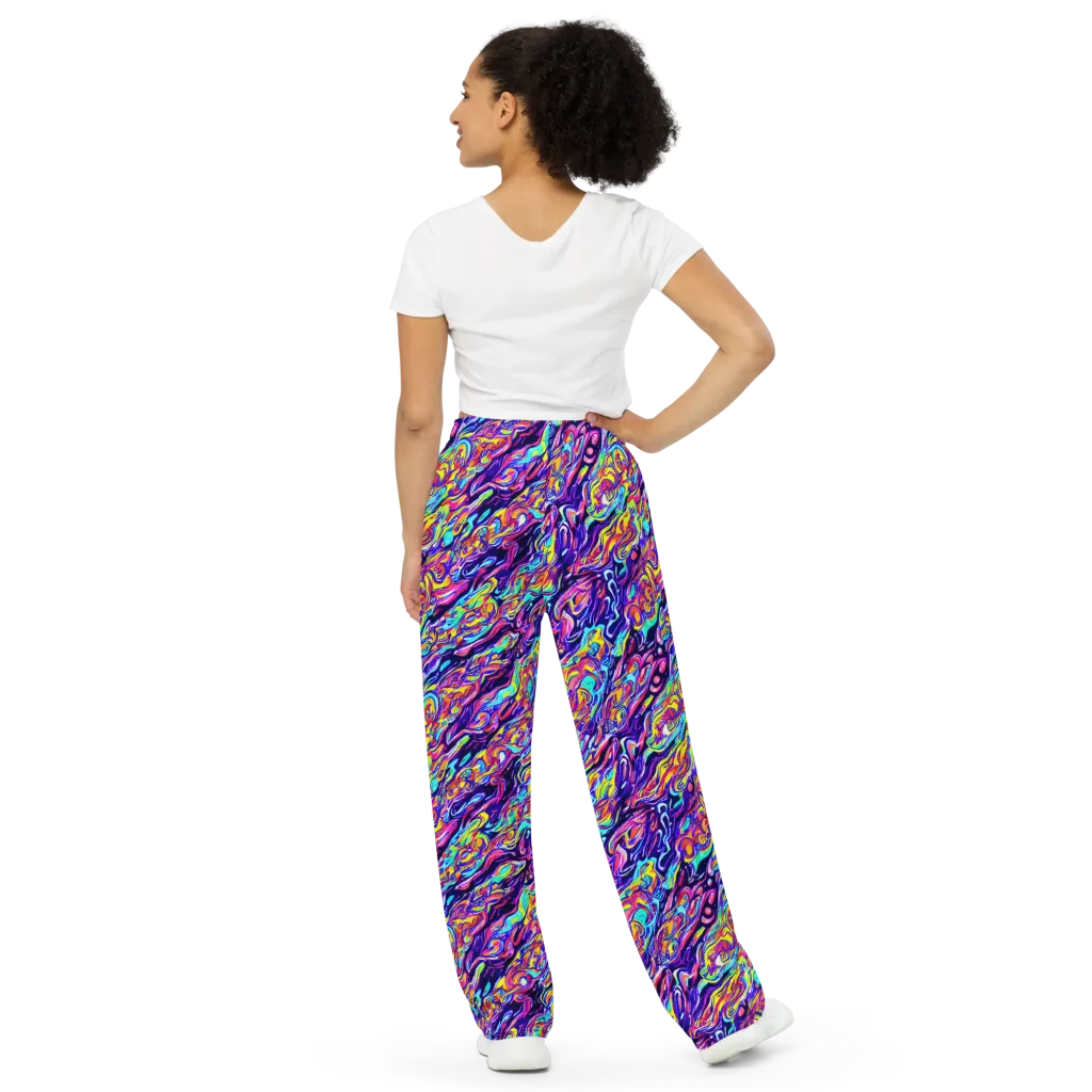 Luminous Melt on Wide-Leg Pants — Back