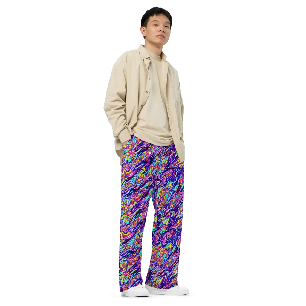 Luminous Melt on Wide-Leg Pants — Right Front
