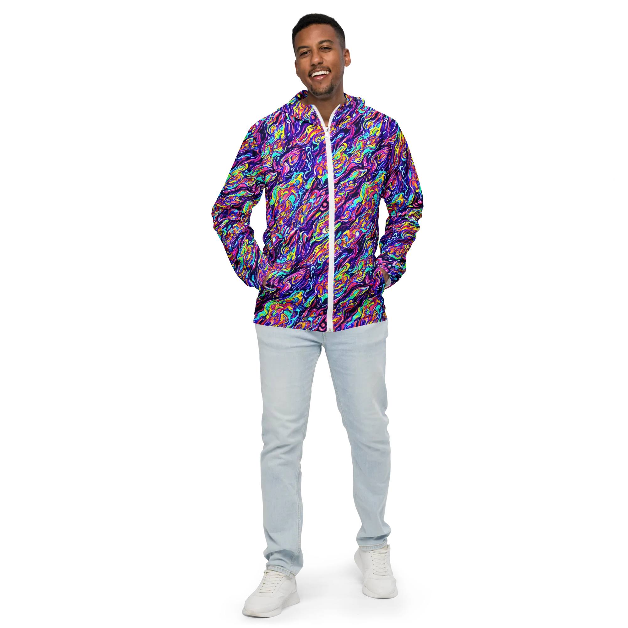 Luminous Melt on Men's Windbreaker — Front