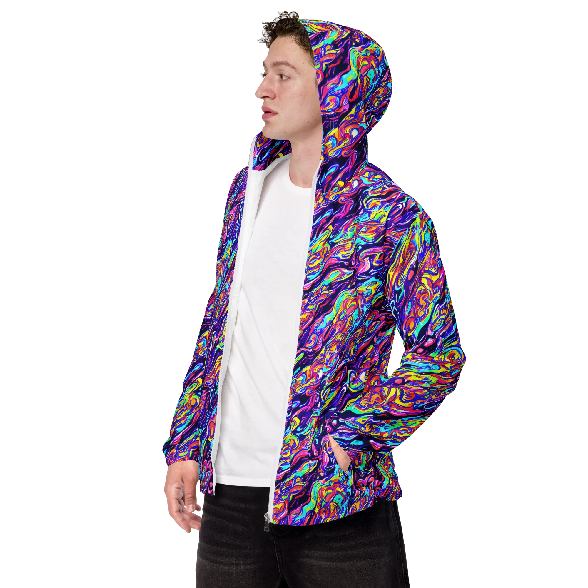 Luminous Melt on Men's Windbreaker — Left Front