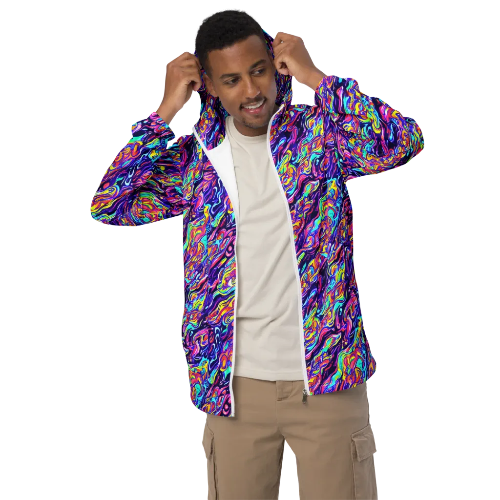 Luminous Melt on Men's Windbreaker — Front