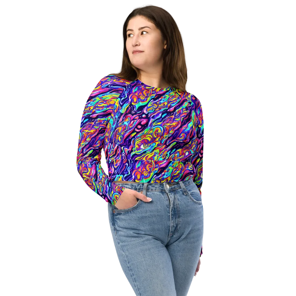 Luminous Melt on Long Sleeve Crop Top — Front