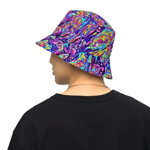 Luminous Melt on a Reversible Bucket Hat