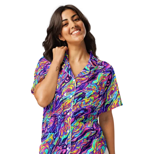 Luminous Melt on a Women's Short Sleeve Pajama Top