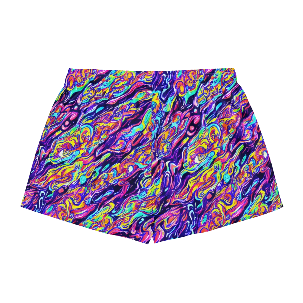 Luminous Melt on Women's Pajama Shorts — Back