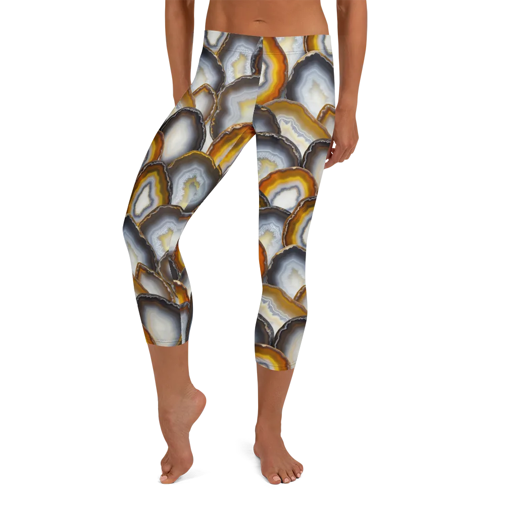 Agate Alchemy on Capri Leggings — Front