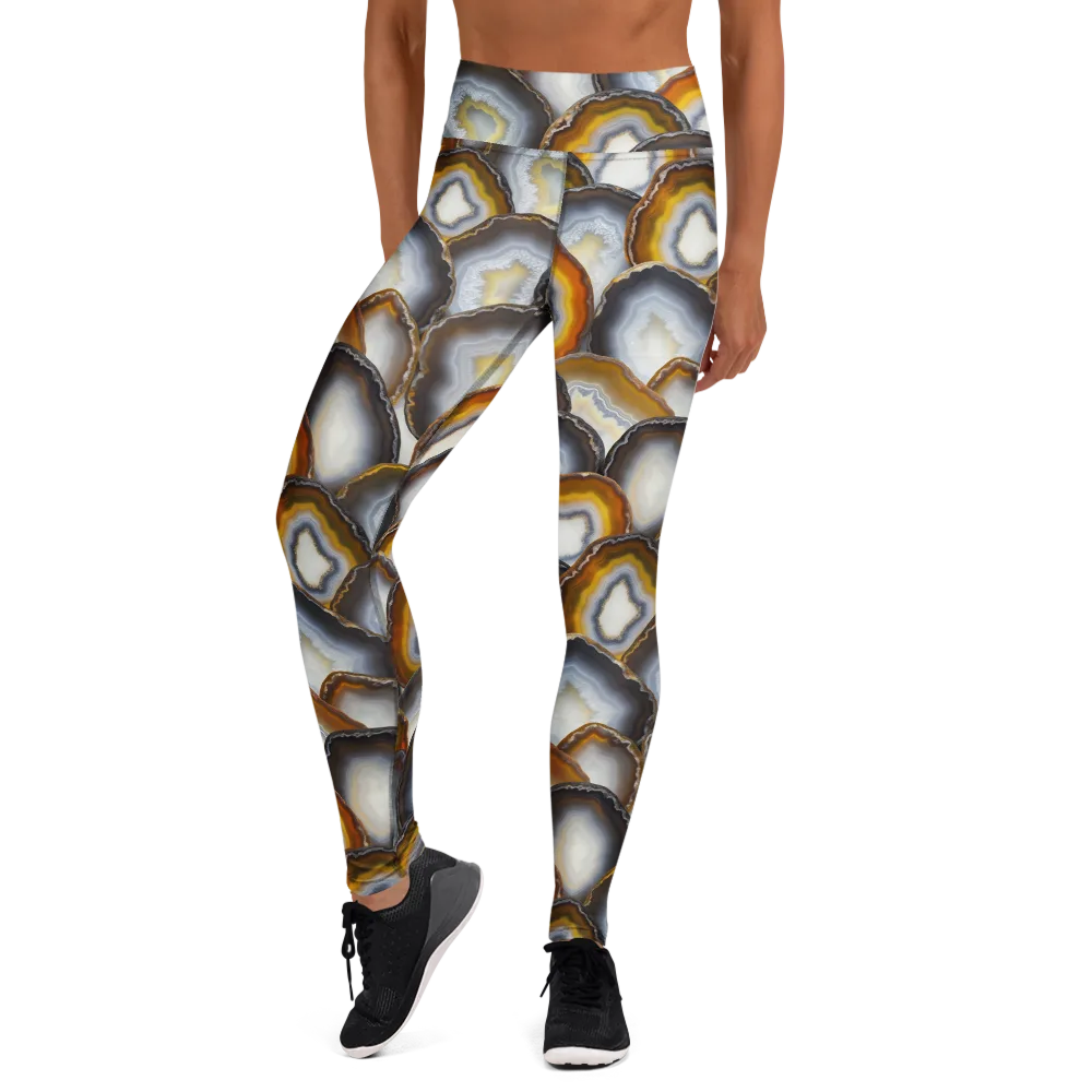 Agate Alchemy on Yoga Leggings — Front