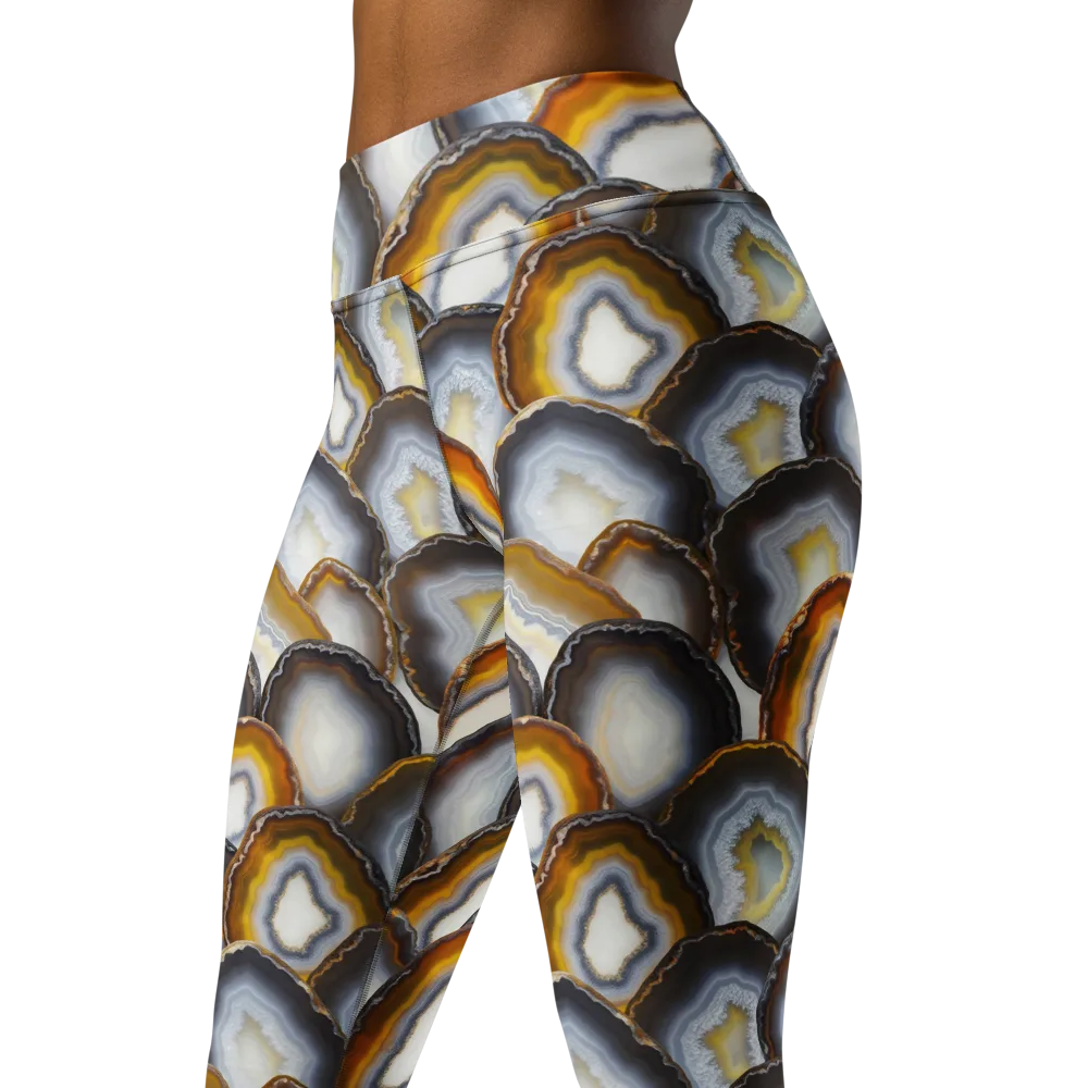 Agate Alchemy on Yoga Leggings — Left Front