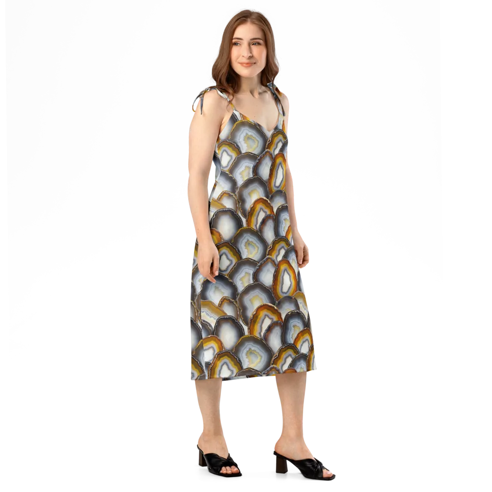 Agate Alchemy on Slip Dress — Right Front