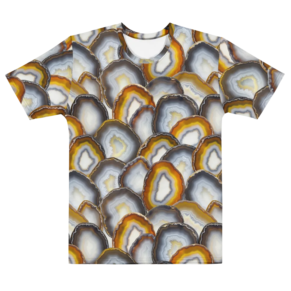 Agate Alchemy on Men's Cotton Crew Neck T-Shirt — Front
