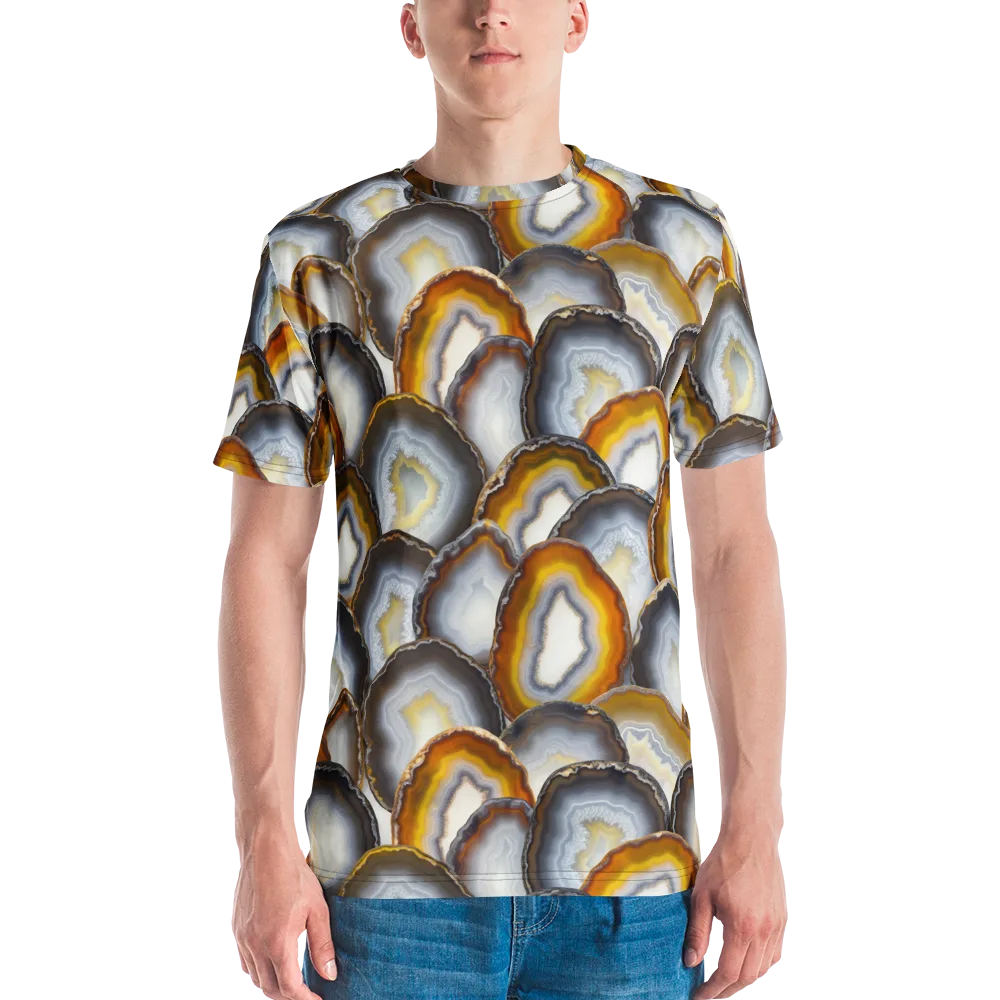 Agate Alchemy on Men's Crew Neck T-Shirt — Front