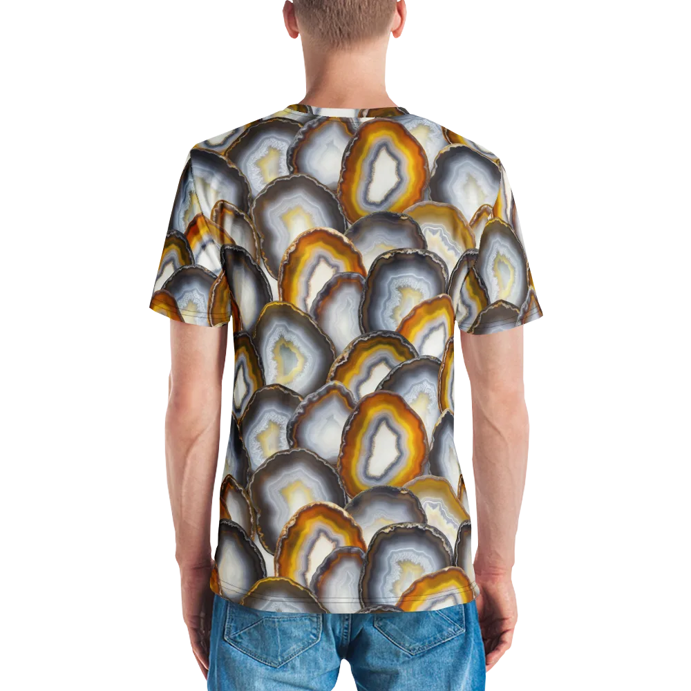 Agate Alchemy on Men's Crew Neck T-Shirt — Back