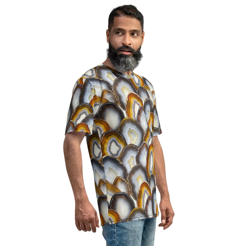 Agate Alchemy on Men's Crew Neck T-Shirt — Right