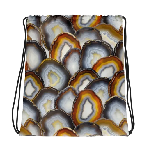 Agate Alchemy on a Drawstring Bag