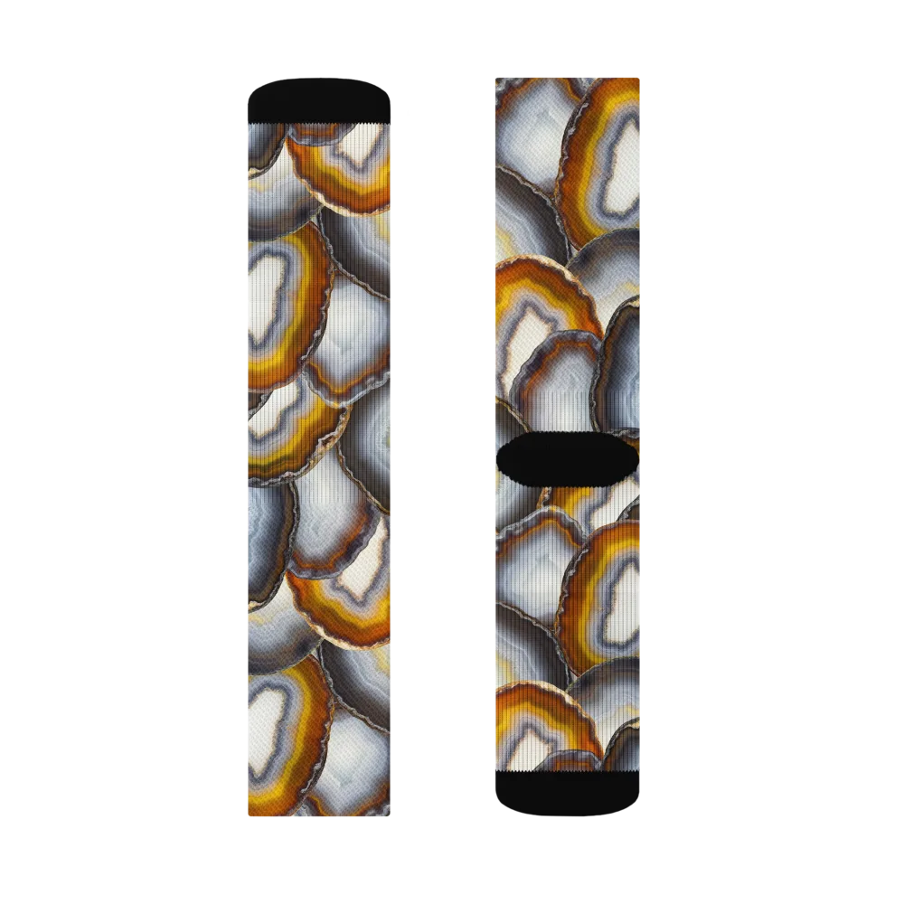 Agate Alchemy on Socks — Left Sock
