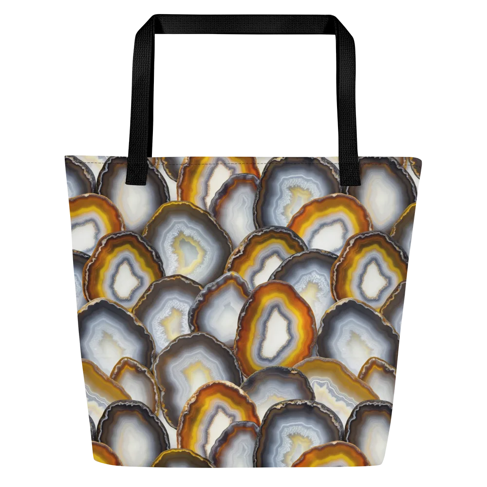 Agate Alchemy on Large Tote Bag W/ Pocket — Front